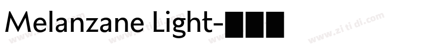 Melanzane Light字体转换